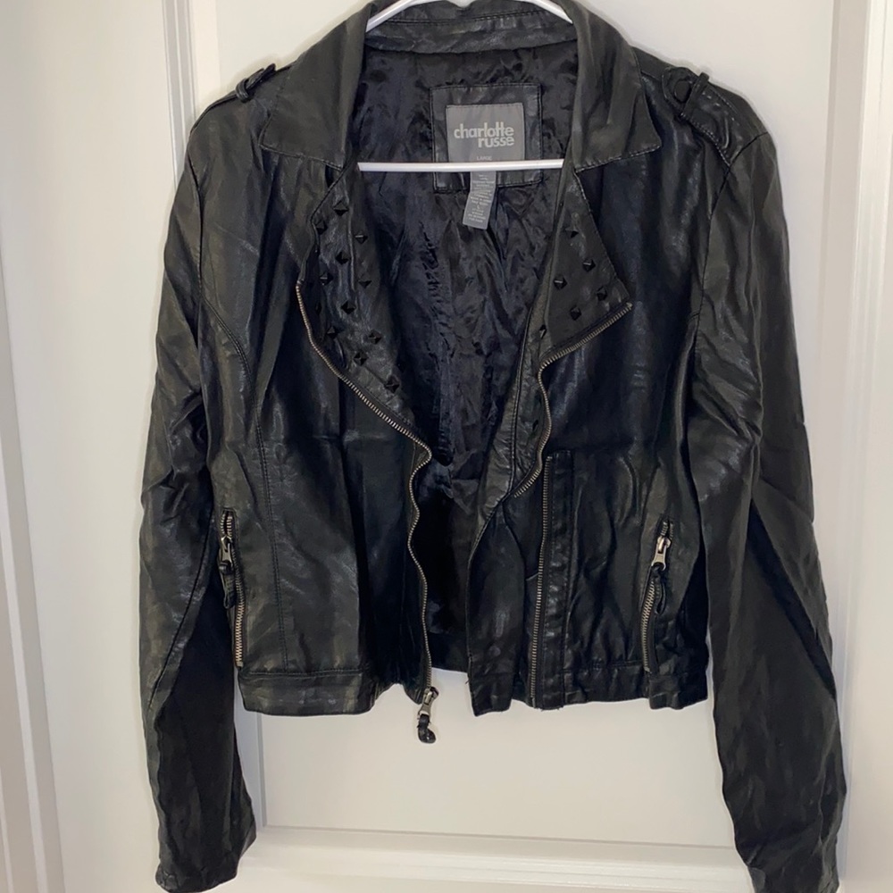 Black Charlotte Russe Leather Jacket